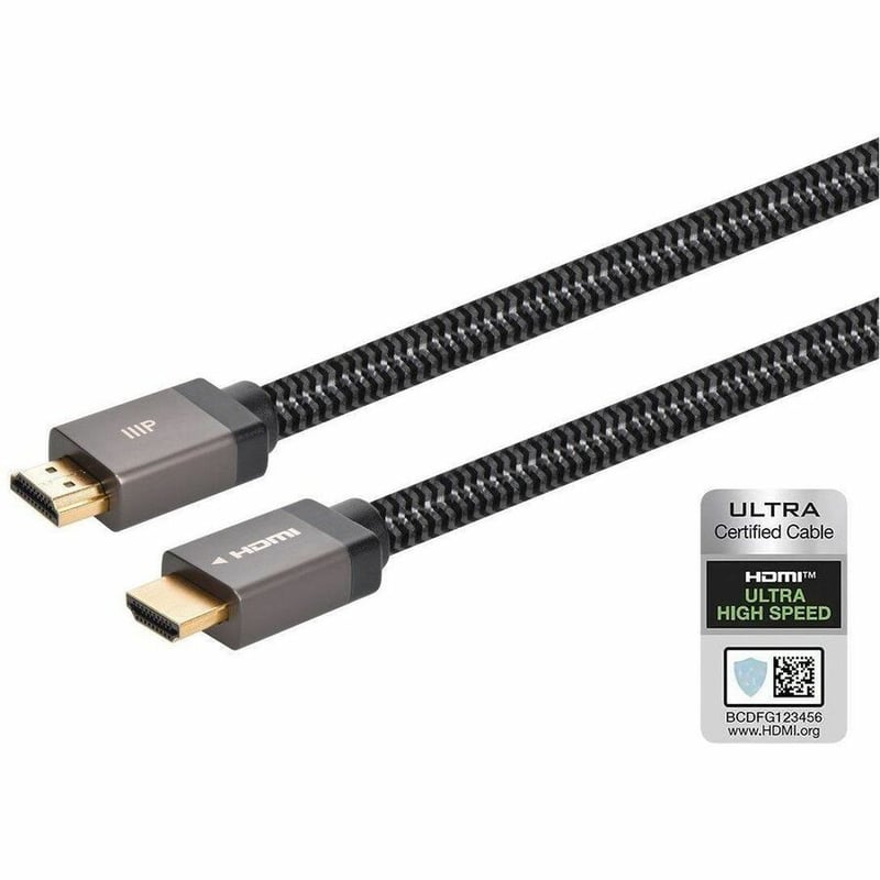 MONOPRICE 8K CERTIFIED BRAIDED ULTRA HIGH SPEED HDMI CABLE - HDMI 2.1_ 8K@60HZ_ - Thumbnail 3