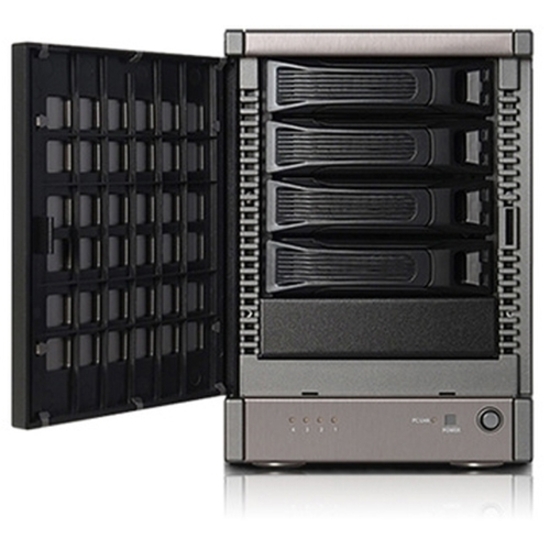 Sans Digital TowerRAID TR4X6G Drive Enclosure - Mini-SAS Host Interface Compact Tower - Black - Thumbnail 2