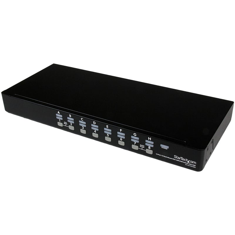 StarTech.com 16 Port 1U Rackmount USB KVM Switch with OSD - Thumbnail 1