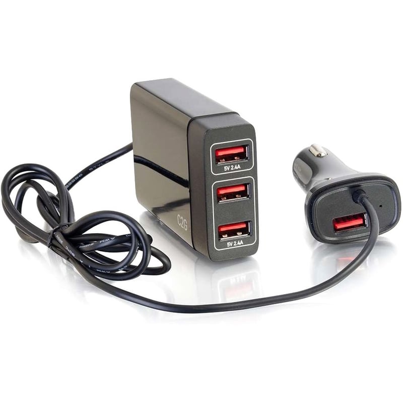 Legrand 4-Port USB Car Charger, 5.8A Output - Thumbnail 1