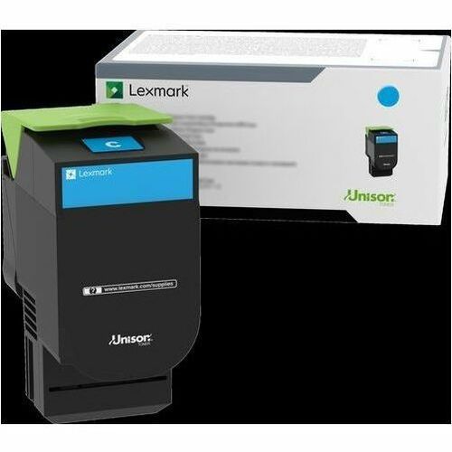 Lexmark High Yield Laser Toner Cartridge - Cyan - 1 Pack - Thumbnail 1