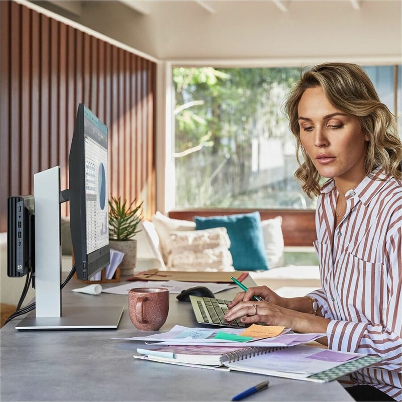 HP Elite Mini 800 G9 Desktop Computer - Intel Core i5 12th Gen i5-12500T Hexa-core (6 Core) 2 GHz - 16 GB RAM DDR5 SDRAM - 512 GB M.2 PCI Express NVMe SSD - Mini PC - Thumbnail 5