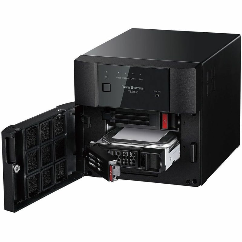 TERASTATION 3230DN 8TB 2BAY NAS 2X4TB HD SATA 2.5GBE RAID ISCSI - Thumbnail 2