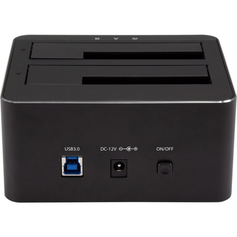 StarTech.com Dual-Bay USB 3.0 to SATA Hard Drive Docking Station, 2.5/3.5" SATA I/II/III, SSD/HDD Dock, USB Hard Drive Bays, Top-Loading - Thumbnail 2