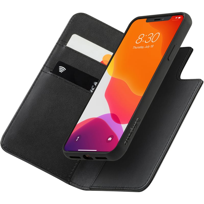 Moshi Overture Carrying Case (Flip) Apple iPhone 11 Pro Max Smartphone - Jet Black - Thumbnail 3