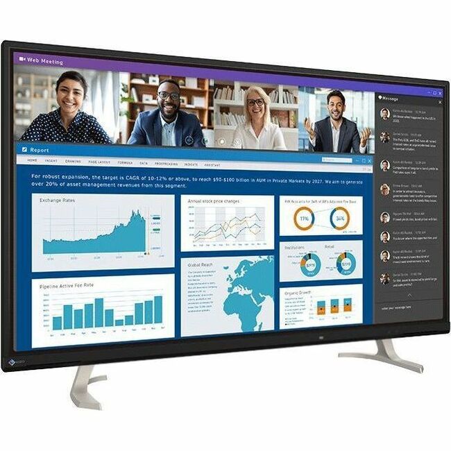 EIZO FlexScan EV4340X-BK 43" Class 4K UHD LED Monitor - Black - Thumbnail 1