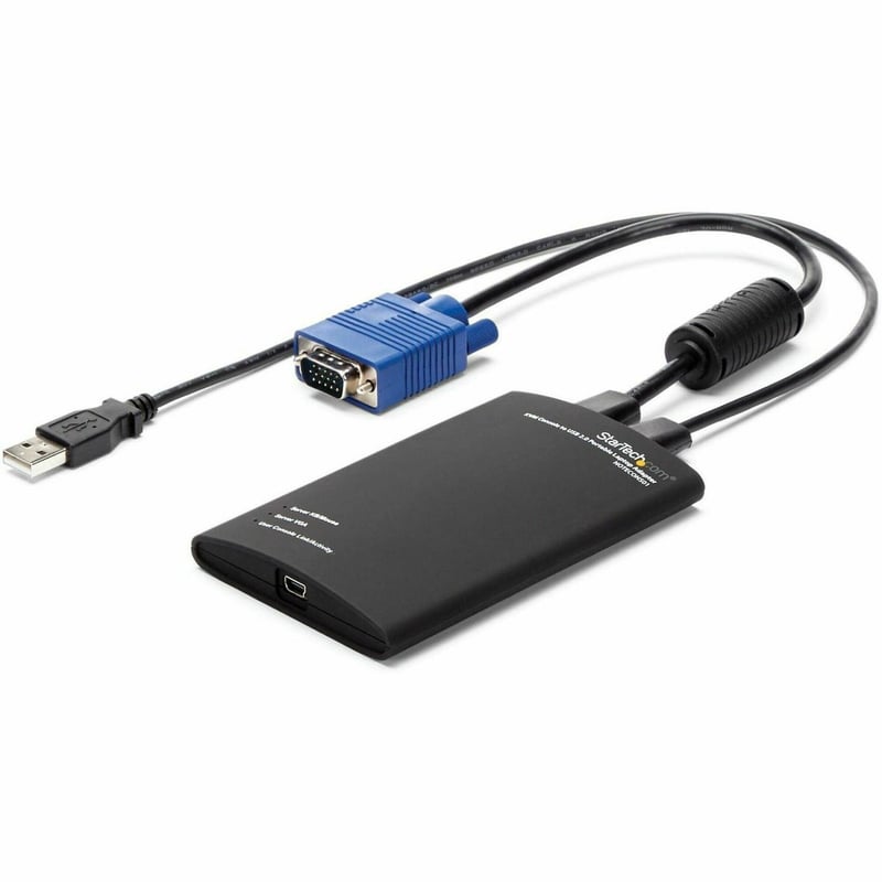 StarTech.com KVM Console to USB 2.0 Portable Laptop Crash Cart Adapter - Notebook Netbook Crash cart adapter - Compact - KVM to USB Notebook Portable KVM Console - Thumbnail 1