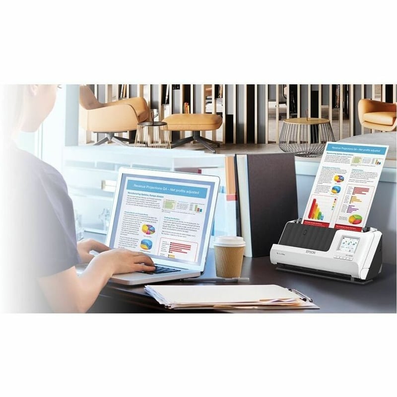 Epson DS-C480W Sheetfed Scanner - 600 dpi Optical - Thumbnail 4
