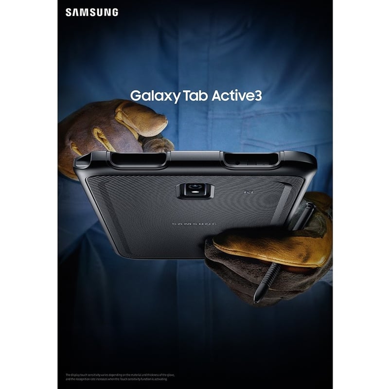 Samsung Galaxy Tab Active3 SM-T570 Rugged Tablet - 8" WUXGA - Samsung Exynos 9810 - 4 GB - 64 GB Storage - Android 10 - Black - Thumbnail 3