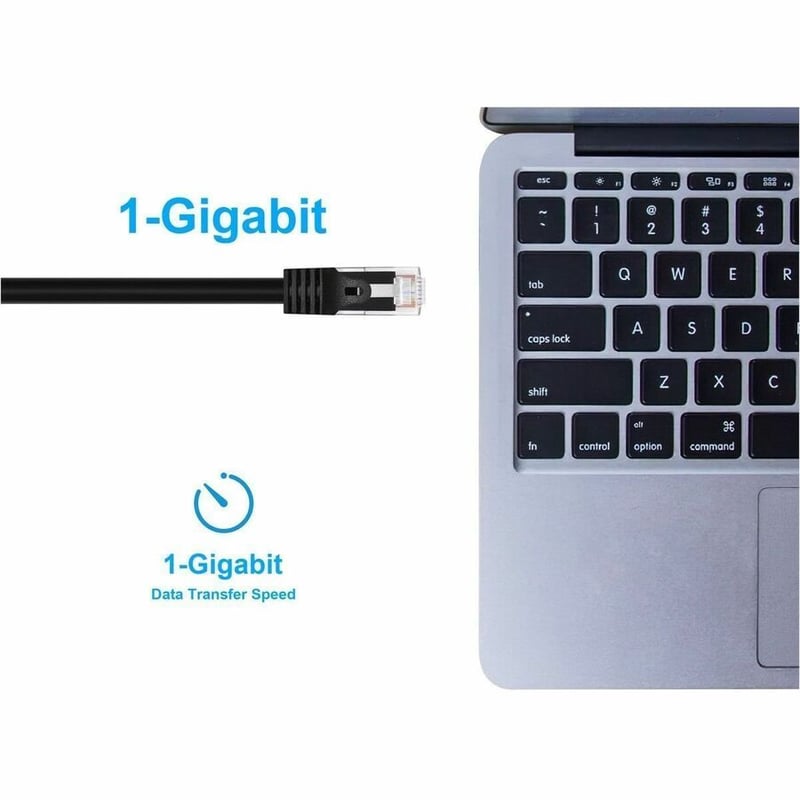 CAT5E 24AWG UTP PATCH CABLE_ 3FT BLACK - Thumbnail 5