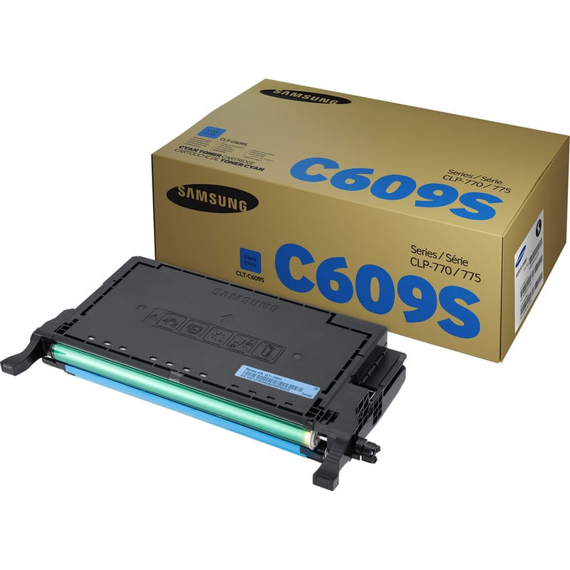 HP CLT-C609S (SU086A) Laser Toner Cartridge - Cyan - 1 Each - Thumbnail 2