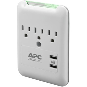 APC by Schneider Electric SurgeArrest Essential 3-Outlet Surge Suppressor/Protector - Thumbnail 1