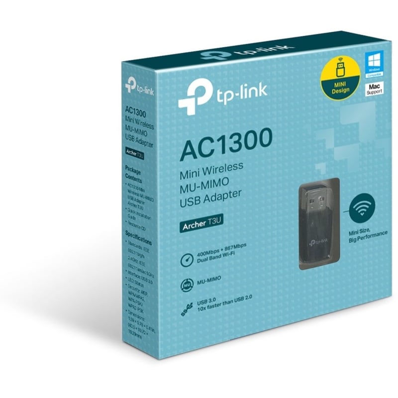 TP-Link Archer T3U - IEEE 802.11ac Dual Band Wi-Fi Adapter for PC Desktop/Notebook - Thumbnail 2