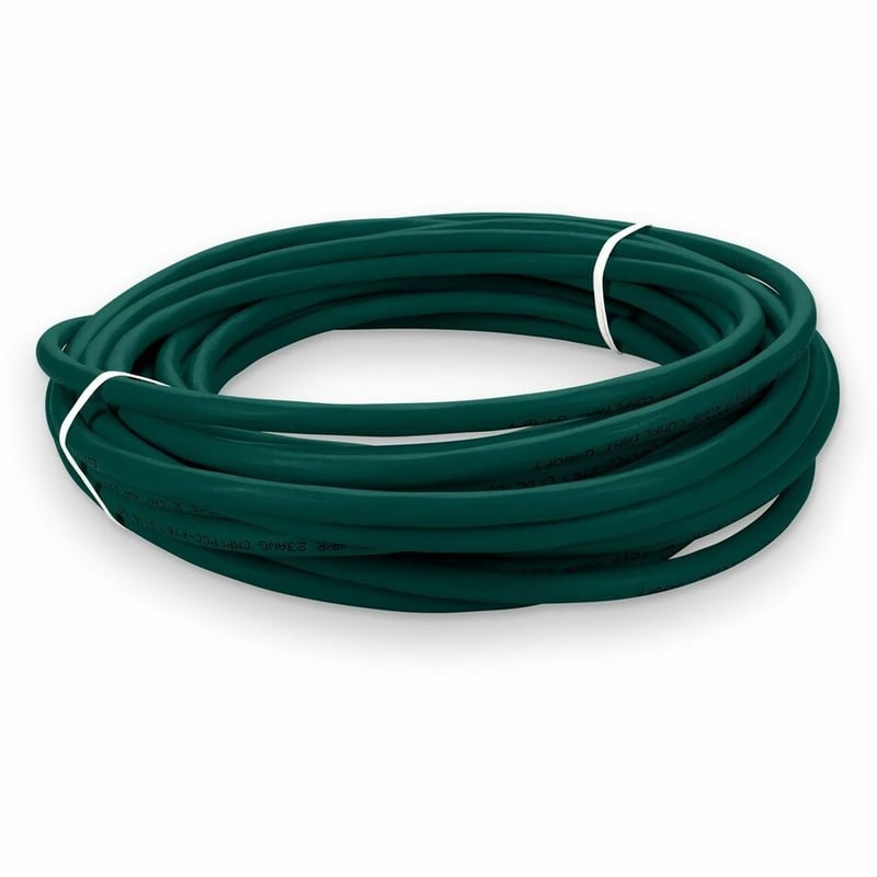 AddOn 20ft Green CAT 6A Plenum-Rated Ethernet Cable Snagless Bubble Boot RJ-45 M/M - Thumbnail 3