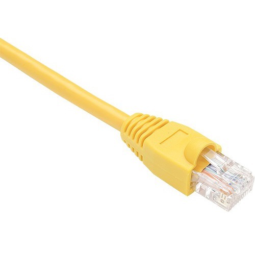 UNC CAT6 PATCH CABLE, 05 FT YELLOW WITH BOOTED. HIGH-PERFORMANCE CAT6 ETHERNET C