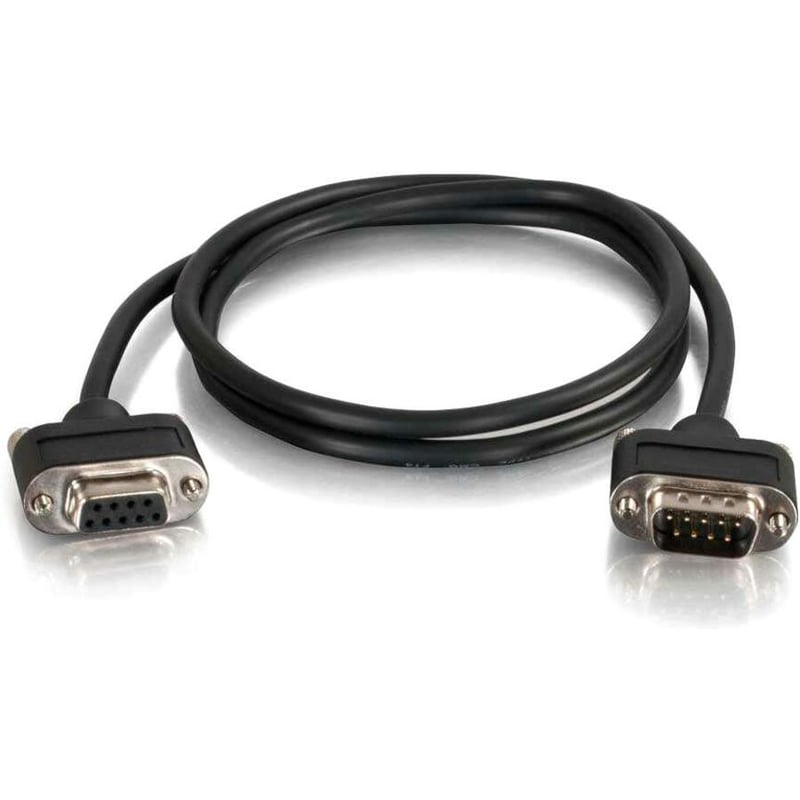 6FT DB9M TO DB9F SERIAL LOW PROFILE CABLE CMG-RATED - Thumbnail 1