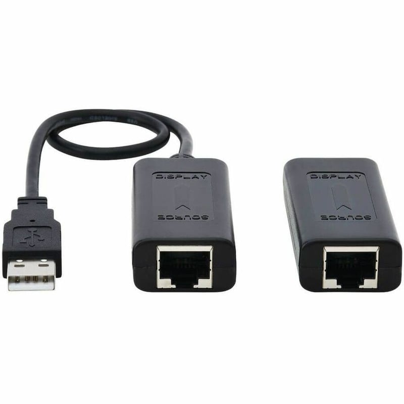 Tripp Lite by Eaton 1-Port USB over Cat5/Cat6 Extender Kit with Power over Cable - USB 2.0 Up to 164.04 ft. (50M) Black - Thumbnail 3
