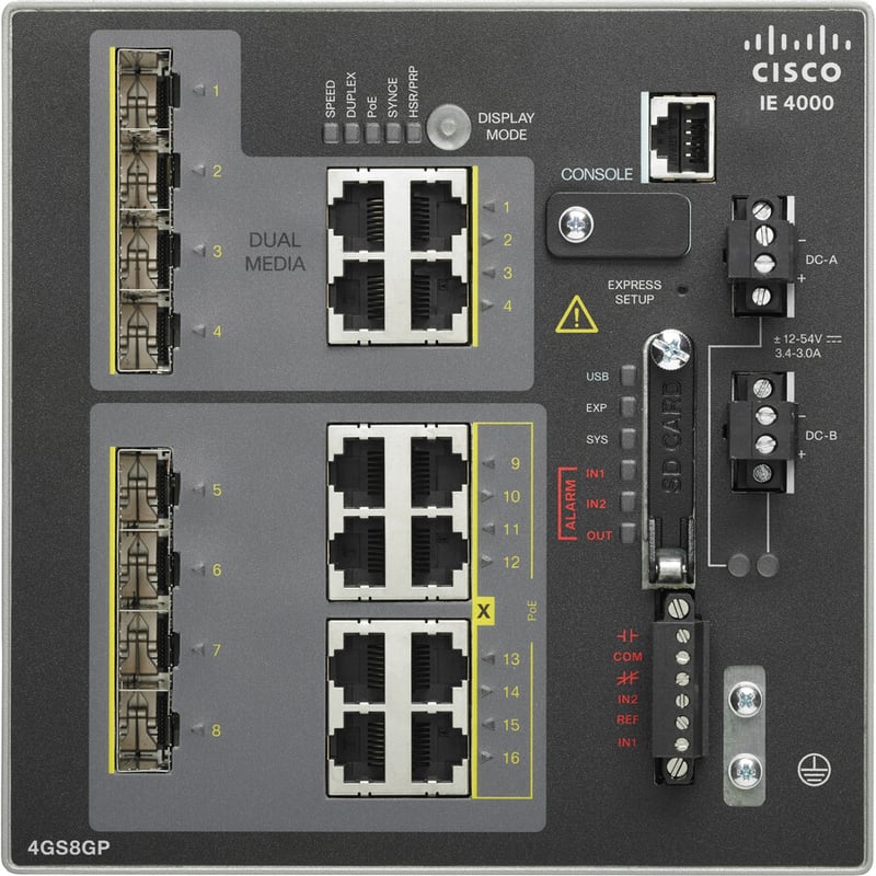 Cisco IE-4000-4GS8GP4G-E Layer 3 Switch - Thumbnail 2