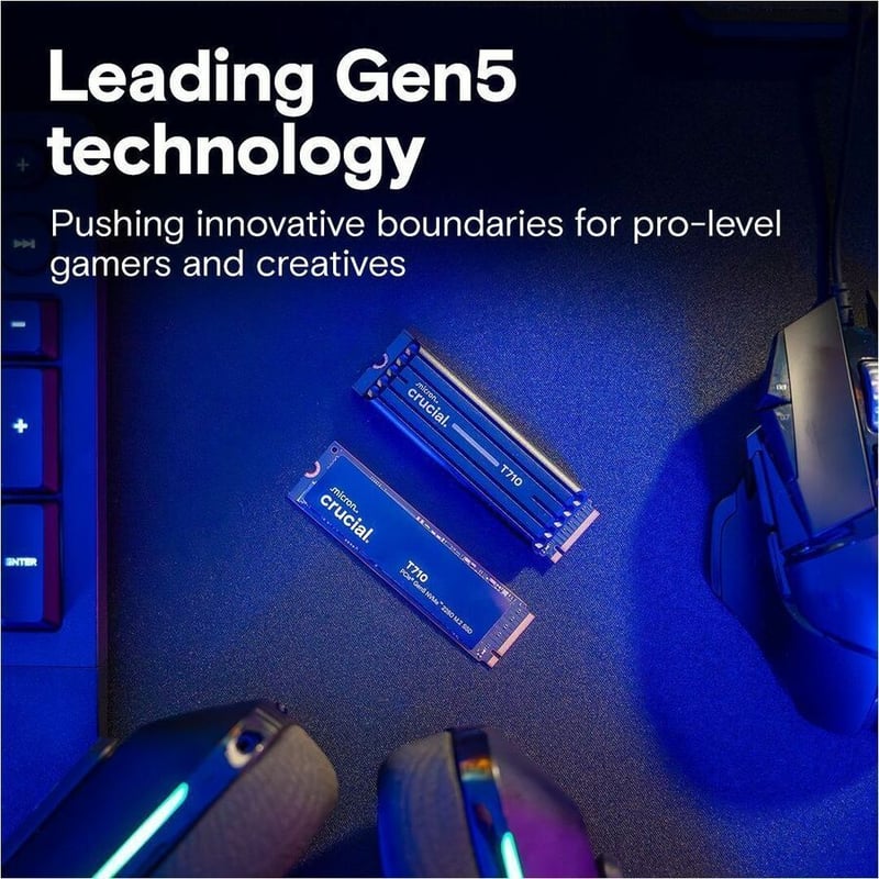 CRUCIAL T710 PCIE GEN5 NVME 4TB SSD UP TO 14 900 MB/S LAPTOP - Thumbnail 3
