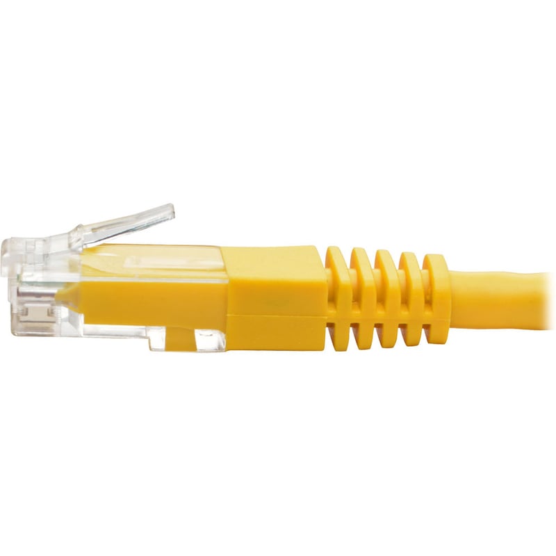 Eaton Tripp Lite Series Cat6 Gigabit Molded (UTP) Ethernet Cable (RJ45 M/M), PoE, Yellow, 2 ft. (0.61 m) - Thumbnail 4