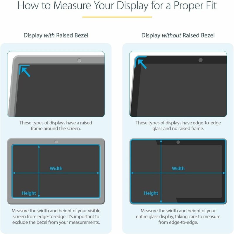 StarTech.com 17.3-inch 16:9 Laptop Privacy Filter, Anti-Glare Privacy Screen w/51% Blue Light Reduction, +/- 30 View Angle, Matte/Glossy - Thumbnail 5