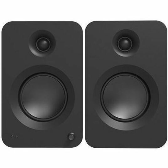 200W POWERED BOOKSHELF SPEAKERS HDMI ARC INPUT - MATTE BLACK PAIR - Thumbnail 2