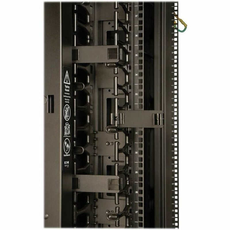 Tripp Lite by Eaton 45U SmartRack Wide Standard-Depth Rack Enclosure Cabinet with Doors and Side Panels 2 Pre-Installed Cable Managers - Thumbnail 3