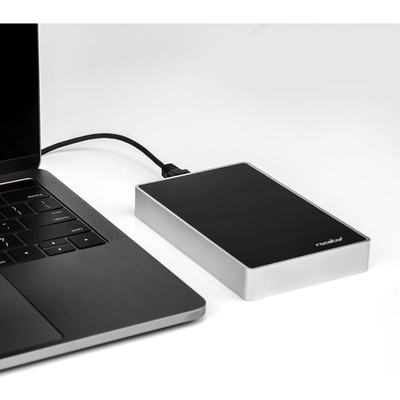 Rocstor Rocsecure EX32 1 TB Portable Rugged Hard Drive - 2.5" External - SATA (SATA/600) - Silver - TAA Compliant - Thumbnail 3