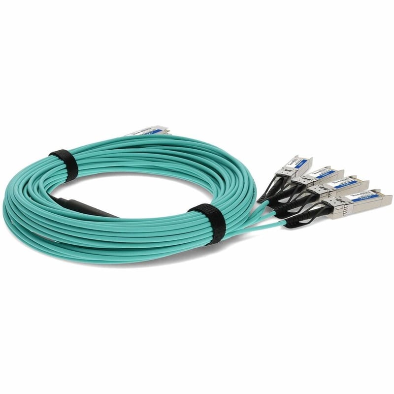 AddOn Cisco Compatible TAA Compliant 40GBase-AOC QSFP+ to 4xSFP+ Active Optical Cable (850nm, MMF, 20m) - Thumbnail 5