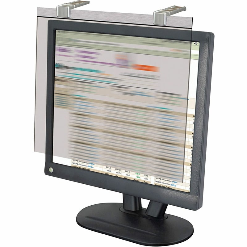 Kantek LCD Protect Privacy/Anti-Glare Filter Black - Thumbnail 1