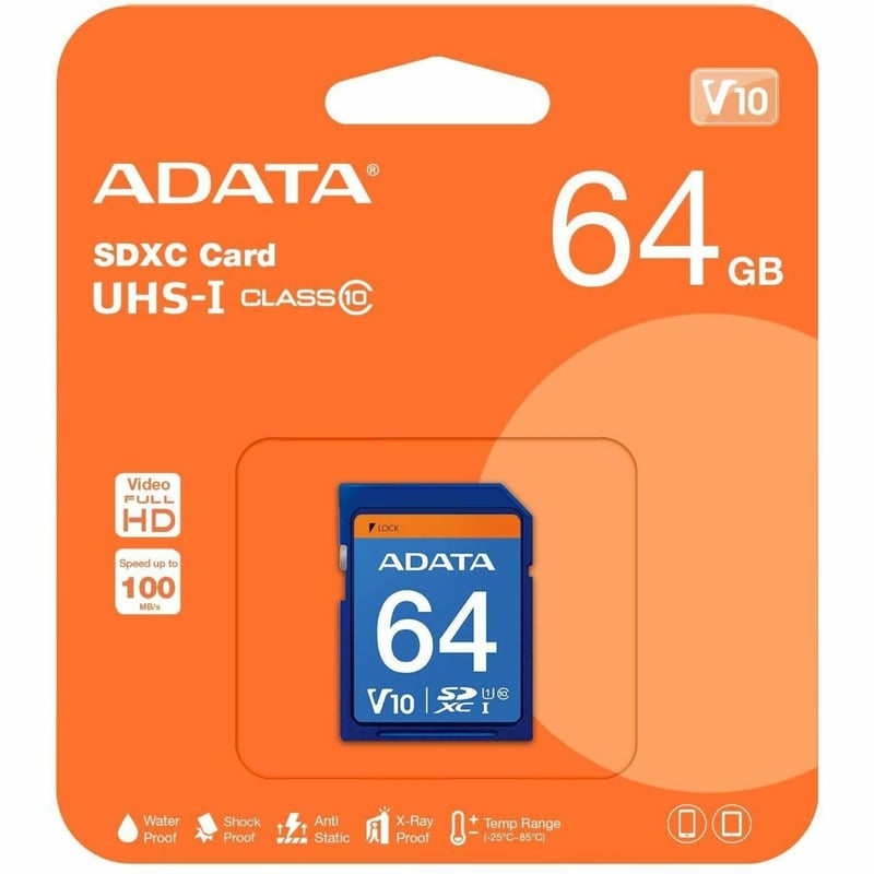 Adata Premier 64 GB Class 10/UHS-I (U1) SDXC - Thumbnail 1