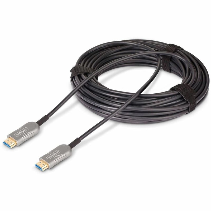 StarTech.com 50ft (15.2m) HDMI 2.1 Hybrid Active Optical Cable (AOC), CMP, Plenum Rated, 8K Ultra High Speed HDMI 2.1/2.0 Cable, 48Gbps