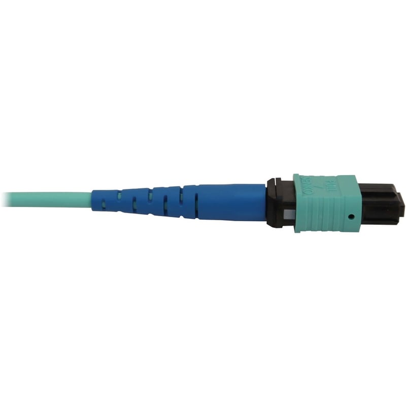 Eaton Tripp Lite Series 40/100/400G Multimode 50/125 OM3 Fiber Optic Cable (24F MTP/MPO-PC F/F), LSZH, Aqua, 1 m (3.3 ft.) - Thumbnail 3