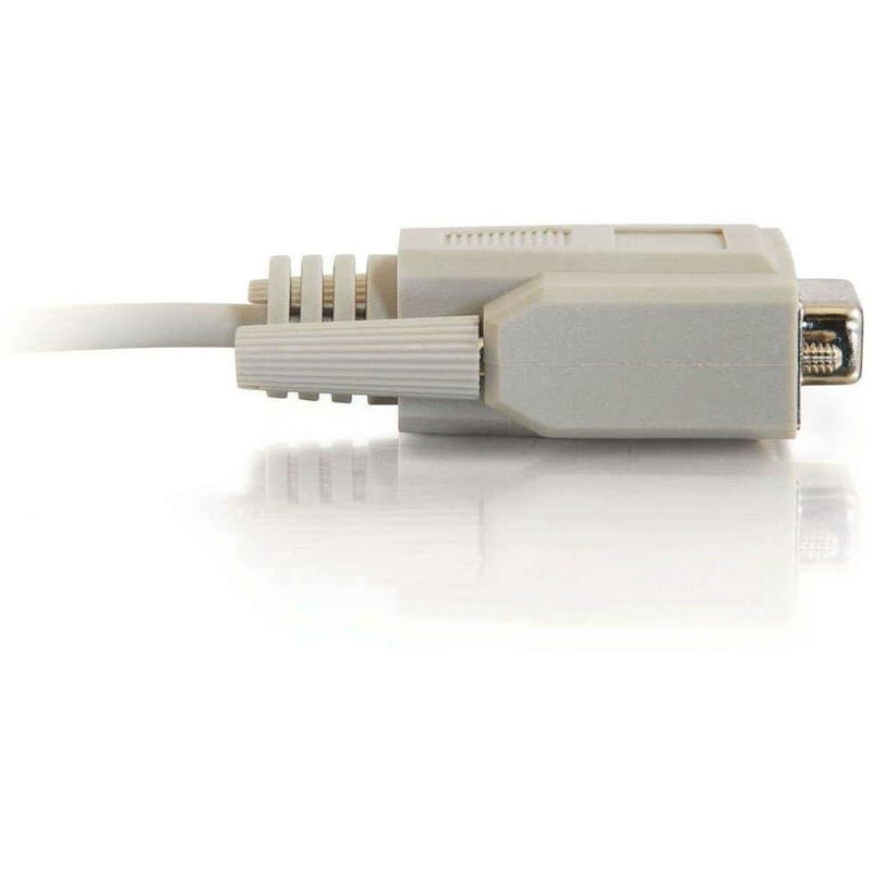 C2G 15ft DB9 F/F Null Modem Cable - Beige - Thumbnail 4