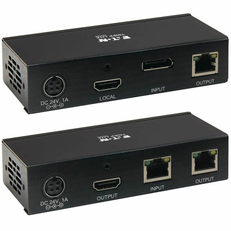 Tripp Lite by Eaton DisplayPort to HDMI over Cat6 Extender Kit Transmitter/Transceiver - 4K 60 Hz HDR 4:4:4 PoC 230 ft. (70.1 m) TAA - Thumbnail 2