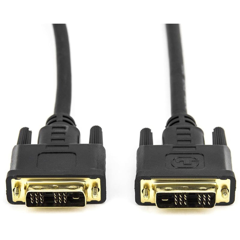Rocstor Premium 3 ft DVI-D Single Link Cable - M/M - DVI cable for use with Projectors, Video Devices, Monitors, Notebook - 1m - 1 Pack - 1 x DVI-D (Single-Link 18+1) Male Digital Video - 1 x DVI-D (Single-Link) Male Digital Video - Thumbnail 2
