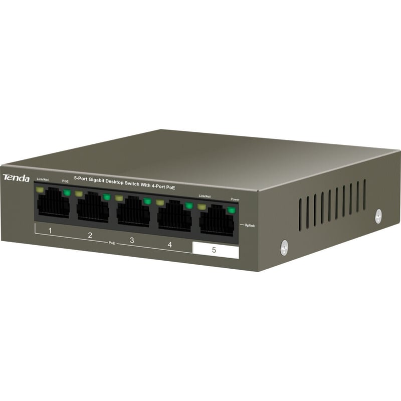 5-PORT DESKTOP SWITCH 4PORT POE . - Thumbnail 4