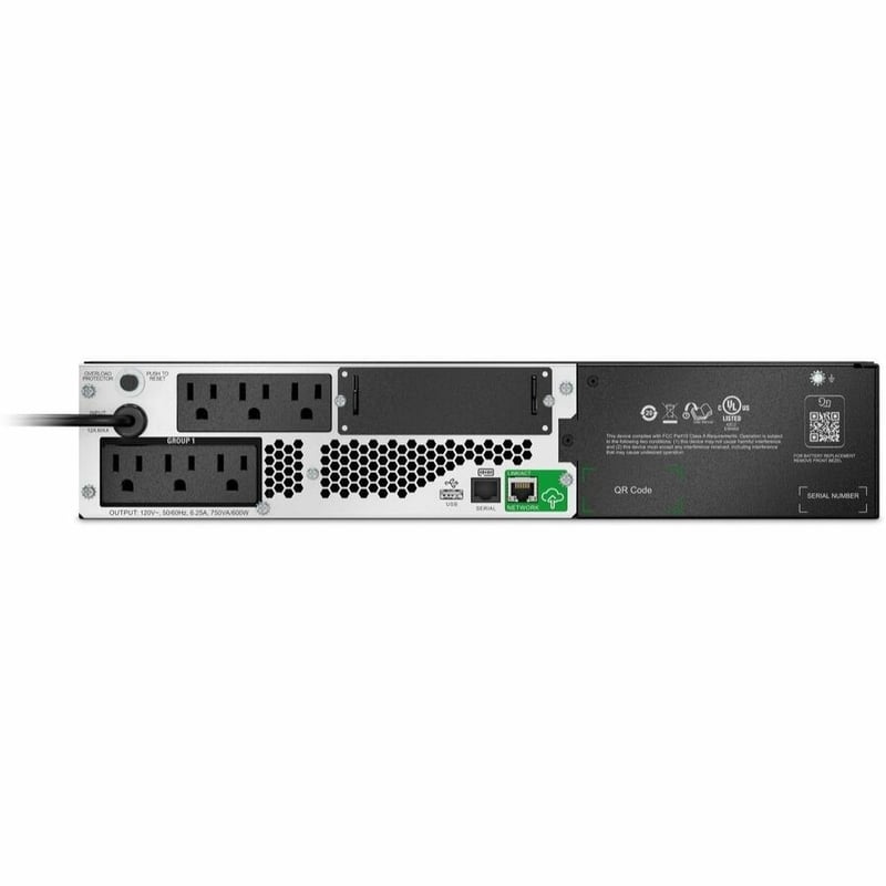 APC by Schneider Electric Smart-UPS SMTL750RM2UC Rack-mountable 750VA UPS (Not for sale in Vermont) - Thumbnail 3