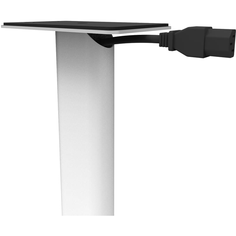 Kanto SP26PLW 26" Bookshelf Speaker Floor Stands, White - Thumbnail 4