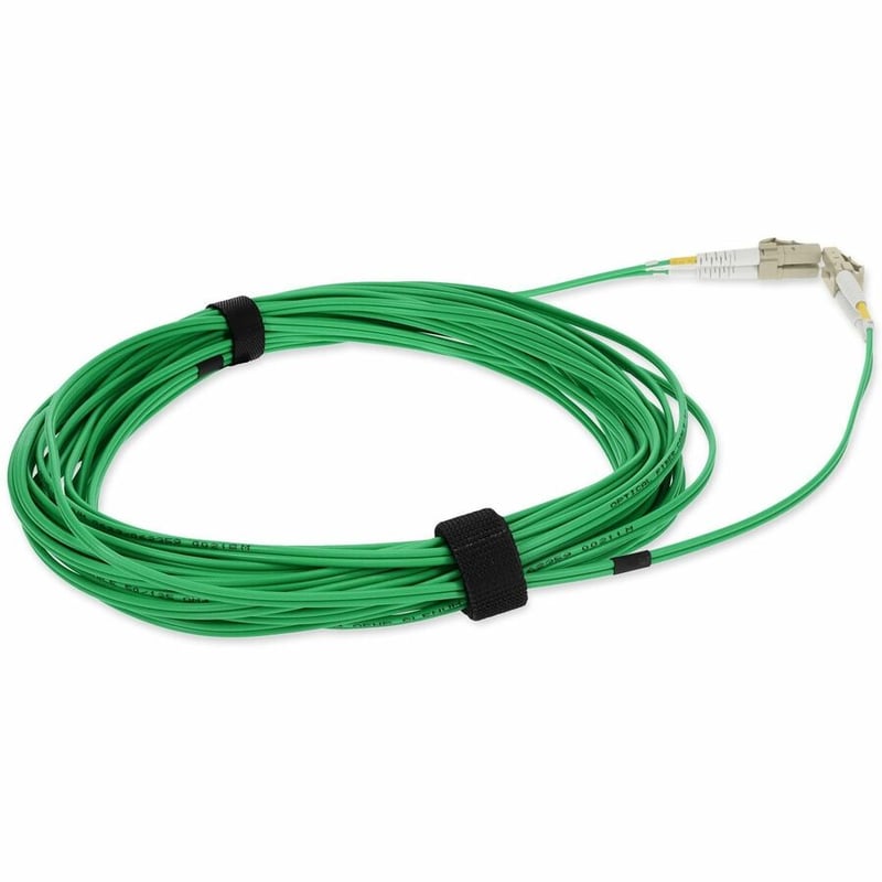AddOn 2m LC to LC Green OM4 Duplex OFNP (Plenum-Rated) Fiber Patch Cable - Thumbnail 5