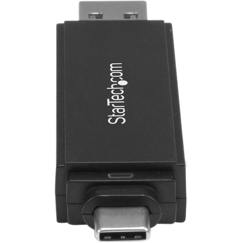 StarTech.com USB 3.0 Memory Card Reader for SD and microSD Cards - USB-C and USB-A - Portable USB SD and microSD Card Reader - Thumbnail 3