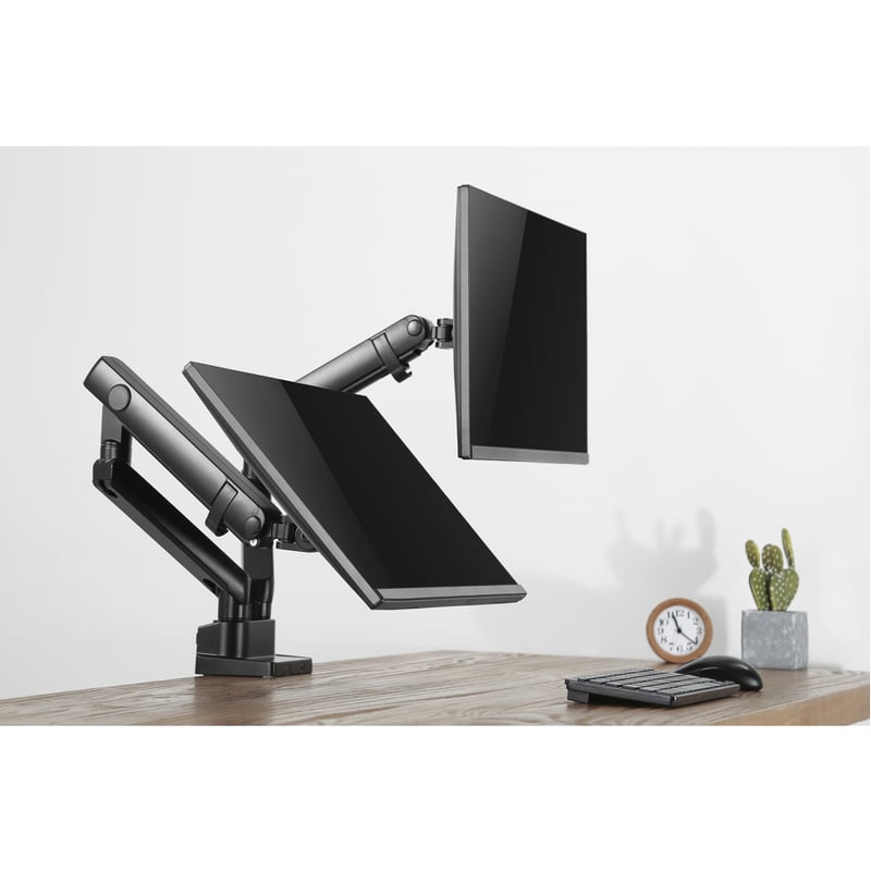 Amer Mounting Arm for Curved Screen Display, Flat Panel Display - Matte Black - Thumbnail 4