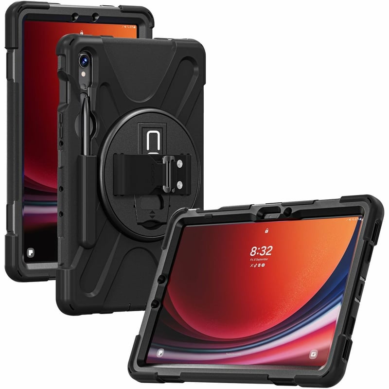 CODi Rugged Carrying Case for 11" Samsung Galaxy Tab S8, Galaxy Tab S9 Tablet, Stylus - Thumbnail 1