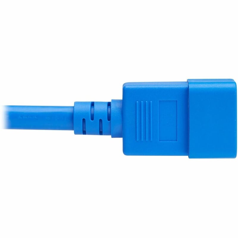 POWER CORD C20 C21 HEAVY-DUTY 20A 250V 12 AWG 3FT BLUE - Thumbnail 4