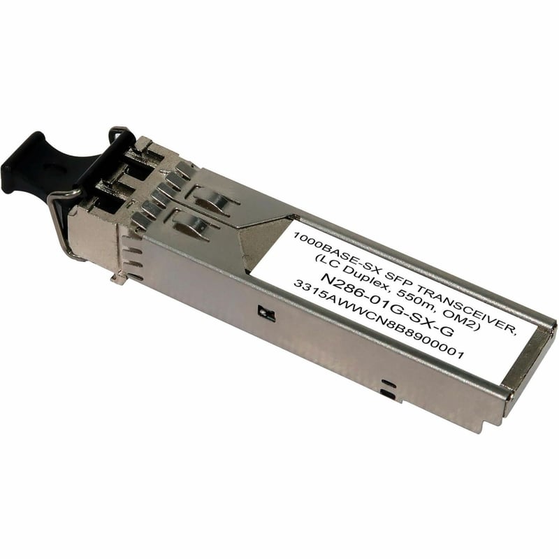 Eaton Tripp Lite Series SFP Transceiver - 1000Base-SX, LC Duplex MMF, 1.25 Gbps, 850 nm, 550 m (1804 ft.) - Thumbnail 1