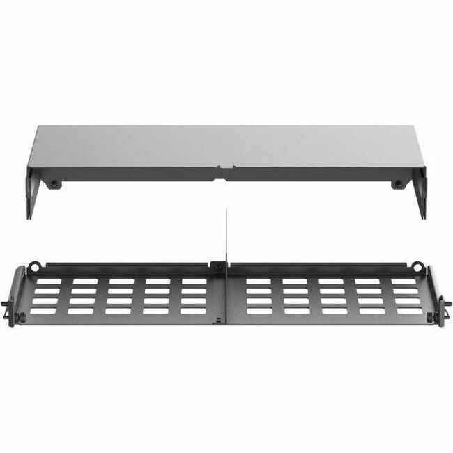 Panduit HD Flex Enclosure Slack Plate w/Rear 2RU, White - Thumbnail 1