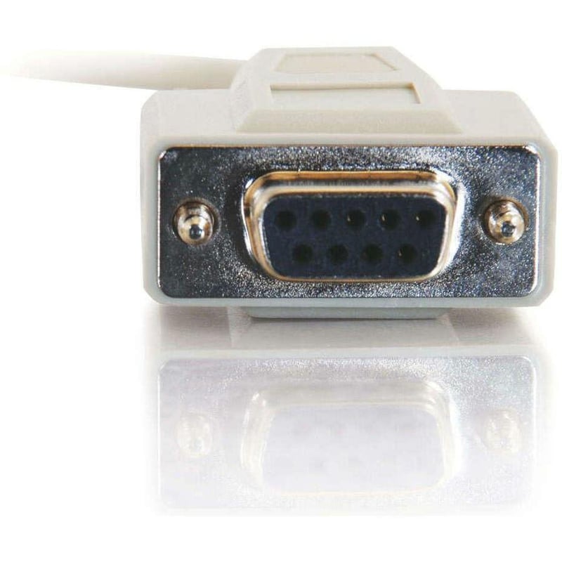 C2G 15ft DB9 F/F Null Modem Cable - Beige - Thumbnail 3