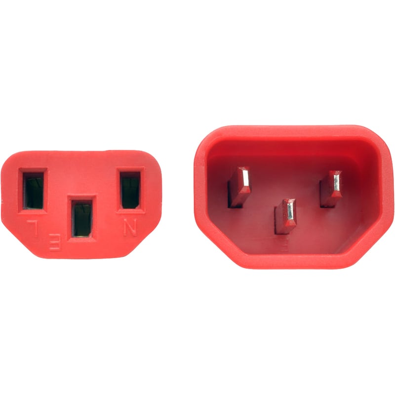 Eaton Tripp Lite Series PDU Power Cord, C13 to C14 - 10A, 250V, 18 AWG, 3 ft. (0.91 m), Red - Thumbnail 3