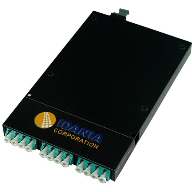 CASSETTE MOD 10G 12FIBER MM OM4 6 AQUA LC DUPLEX TO MTP PINNED - Thumbnail 1