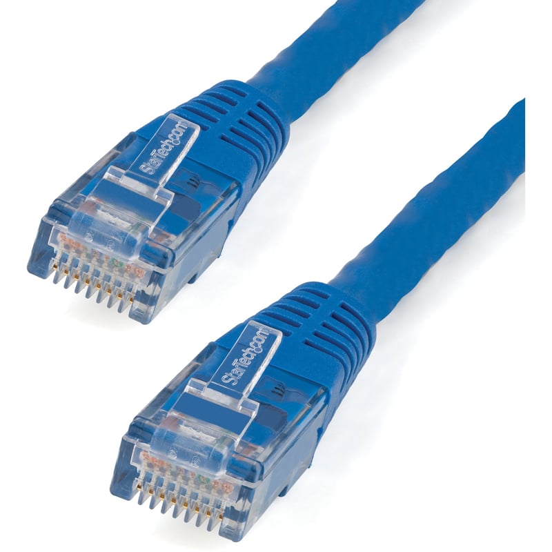 StarTech.com 15ft CAT6 Ethernet Cable - Blue Molded Gigabit - 100W PoE UTP 650MHz - Category 6 Patch Cord UL Certified Wiring/TIA - Thumbnail 1